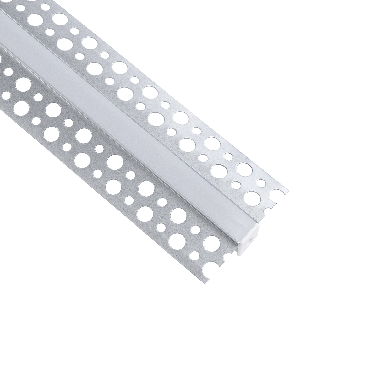 LEDTM® ALP-PLASTERIN GYPSO 70838-3M Χωνευτό Προφίλ Αλουμινίου Ειδικό για Γυψοσανίδα με Λευκό Γαλακτερό Πατητό Κάλυμμα για Ταινίες LED IP20 - Ασημί & Λευκό - Μ300 x Π5.6 x Υ1.5cm - Πακέτο 5 Τεμαχίων - Image 4