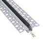 LEDTM® ALP-PLASTERIN GYPSO 70839-2M Χωνευτό Προφίλ Αλουμινίου Ειδικό για Γυψοσανίδα με Μαύρο Φιμέ Πατητό Κάλυμμα για Ταινίες LED IP20 - Ασημί & Μαύρο - Μ200 x Π5.6 x Υ1.5cm - Πακέτο 5 Τεμαχίων - Image 2