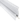 LEDTM® ALP-PLASTERIN GYPSO 70840-3M Χωνευτό Προφίλ Αλουμινίου Ειδικό για Δημιουργία Κρυφού Φωτισμού σε Γυψοσανίδα με Λευκό Γαλακτερό Πατητό Κάλυμμα για Ταινίες LED IP20 - Ασημί & Λευκό - Μ300 x Π9.7 x Υ2cm - Πακέτο 5 Τεμαχίων - Image 2