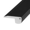 LEDTM® ALP-STEP-GRIP STAIR 70841-1M Επιφανειακό Προφίλ Αλουμινίου Ειδικό για Φωτισμό Σκαλοπατιού με Λευκό Γαλακτερό Πατητό Κάλυμμα για Ταινίες LED IP20 - Μαύρο & Λευκό - Μ100 x Π6 x Υ2.1cm - Image 7