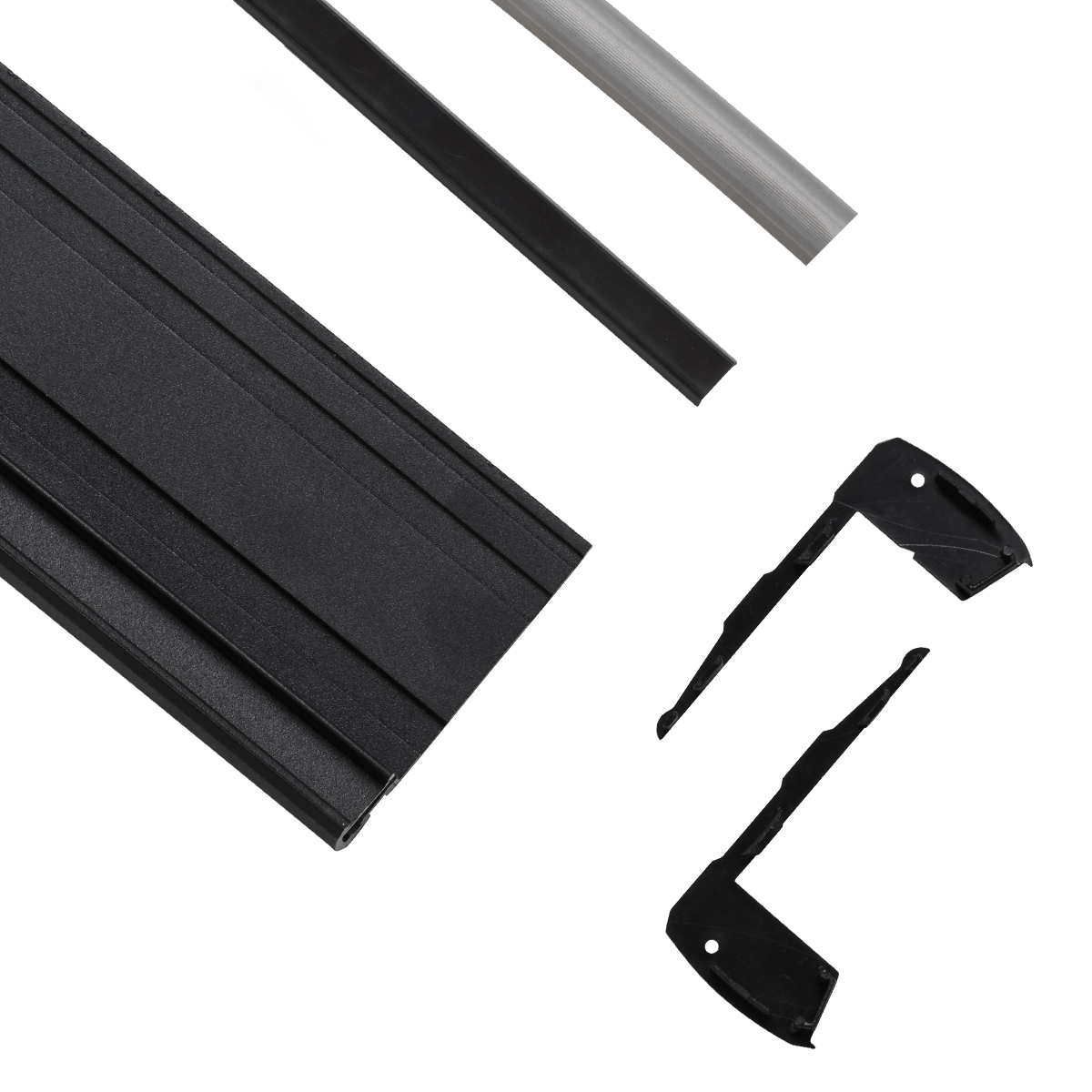 LEDTM® STAIR-PROFILE 70843-3M Προφίλ Αλουμινίου - Βάση & Ψύκτρα Ταινίας LED με Μαύρο Φιμέ Κάλυμμα - Χρήση σε Σκαλοπάτια - Πατητό Κάλυμμα - Μαύρο - 3 Μέτρα - Μ300 x Π8 x Υ3.2cm - Image 3