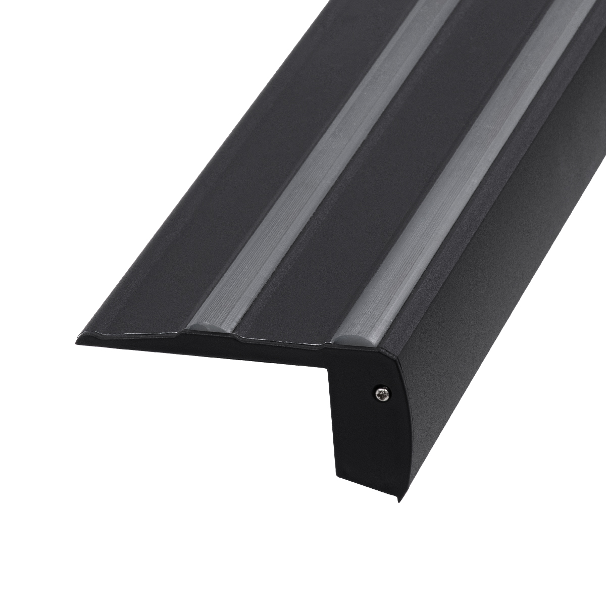 LEDTM® STAIR-PROFILE 70843-3M Προφίλ Αλουμινίου - Βάση & Ψύκτρα Ταινίας LED με Μαύρο Φιμέ Κάλυμμα - Χρήση σε Σκαλοπάτια - Πατητό Κάλυμμα - Μαύρο - 3 Μέτρα - Μ300 x Π8 x Υ3.2cm - Image 7