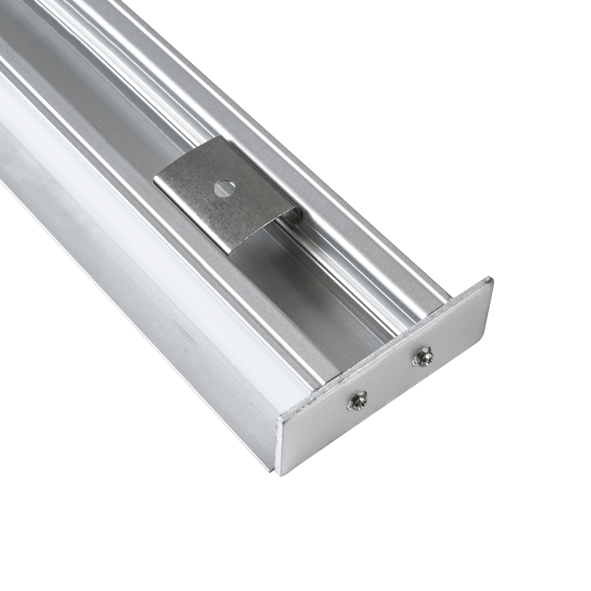 LEDTM® ALP-WALL-UPDOWN CONCEALED 70844-3M Επιφανειακό Προφίλ Αλουμινίου Ειδικό για Δημιουργία Κρυφού Φωτισμού Up & Down με Λευκό Γαλακτερό Πατητό Κάλυμμα για Ταινίες LED IP20 - Ασημί & Λευκό - Μ300 x Π5 x Υ1.7cm - Image 4