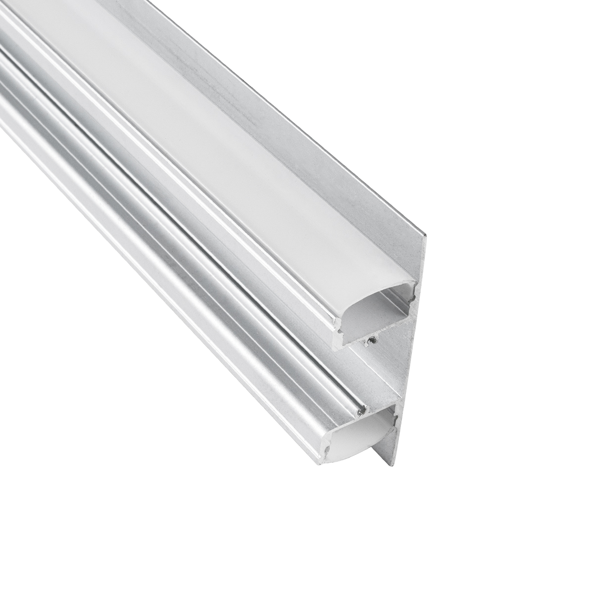 LEDTM® ALP-WALL-UPDOWN CONCEALED 70844-3M Επιφανειακό Προφίλ Αλουμινίου Ειδικό για Δημιουργία Κρυφού Φωτισμού Up & Down με Λευκό Γαλακτερό Πατητό Κάλυμμα για Ταινίες LED IP20 - Ασημί & Λευκό - Μ300 x Π5 x Υ1.7cm - Image 6