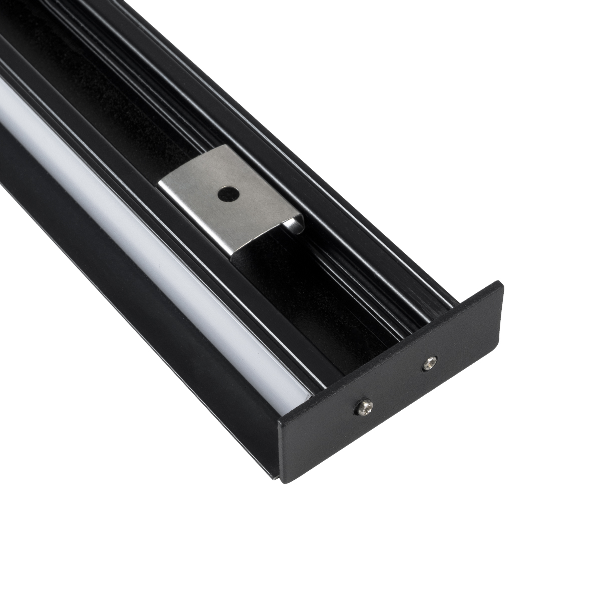 LEDTM® ALP-WALL-UPDOWN CONCEALED 70845-3M Επιφανειακό Προφίλ Αλουμινίου Ειδικό για Δημιουργία Κρυφού Φωτισμού Up & Down με Λευκό Γαλακτερό Πατητό Κάλυμμα για Ταινίες LED IP20 - Μαύρο & Λευκό - Μ300 x Π5 x Υ1.7cm - Image 4