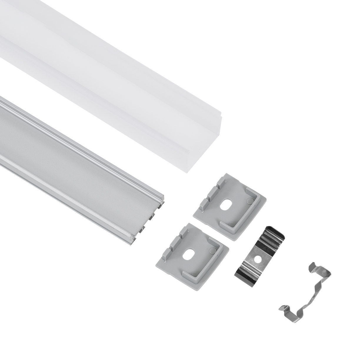 LEDTM® SURFACEPENDANT-PROFILE 70847-3M Προφίλ Αλουμινίου - Βάση & Ψύκτρα Ταινίας LED με Λευκό Γαλακτερό Κάλυμμα - Επιφανειακή & Κρεμαστή Χρήση - Πατητό Κάλυμμα - Ασημί - 3 Μέτρα - Πακέτο 5 Τεμαχίων - Μ300 x Π2.6 x Υ2.3cm - Image 3