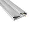 LEDTM® SKIRTINGBOARD-PROFILE 70850-3M Προφίλ Αλουμινίου - Βάση & Ψύκτρα Ταινίας LED με Λευκό Γαλακτερό Κάλυμμα - Επιφανειακή Χρήση για Περβάζι - Πατητό Κάλυμμα - Ασημί - 3 Μέτρα - Μ300 x Π1.6 x Υ8cm - Image 2