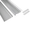 LEDTM® SKIRTINGBOARD-PROFILE 70850-3M Προφίλ Αλουμινίου - Βάση & Ψύκτρα Ταινίας LED με Λευκό Γαλακτερό Κάλυμμα - Επιφανειακή Χρήση για Περβάζι - Πατητό Κάλυμμα - Ασημί - 3 Μέτρα - Μ300 x Π1.6 x Υ8cm - Image 3
