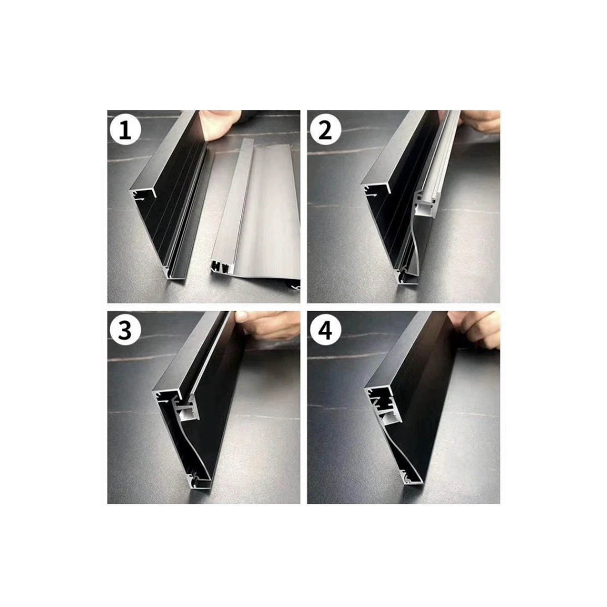 LEDTM® SKIRTINGBOARD-PROFILE 70850-3M Προφίλ Αλουμινίου - Βάση & Ψύκτρα Ταινίας LED με Λευκό Γαλακτερό Κάλυμμα - Επιφανειακή Χρήση για Περβάζι - Πατητό Κάλυμμα - Ασημί - 3 Μέτρα - Μ300 x Π1.6 x Υ8cm - Image 8