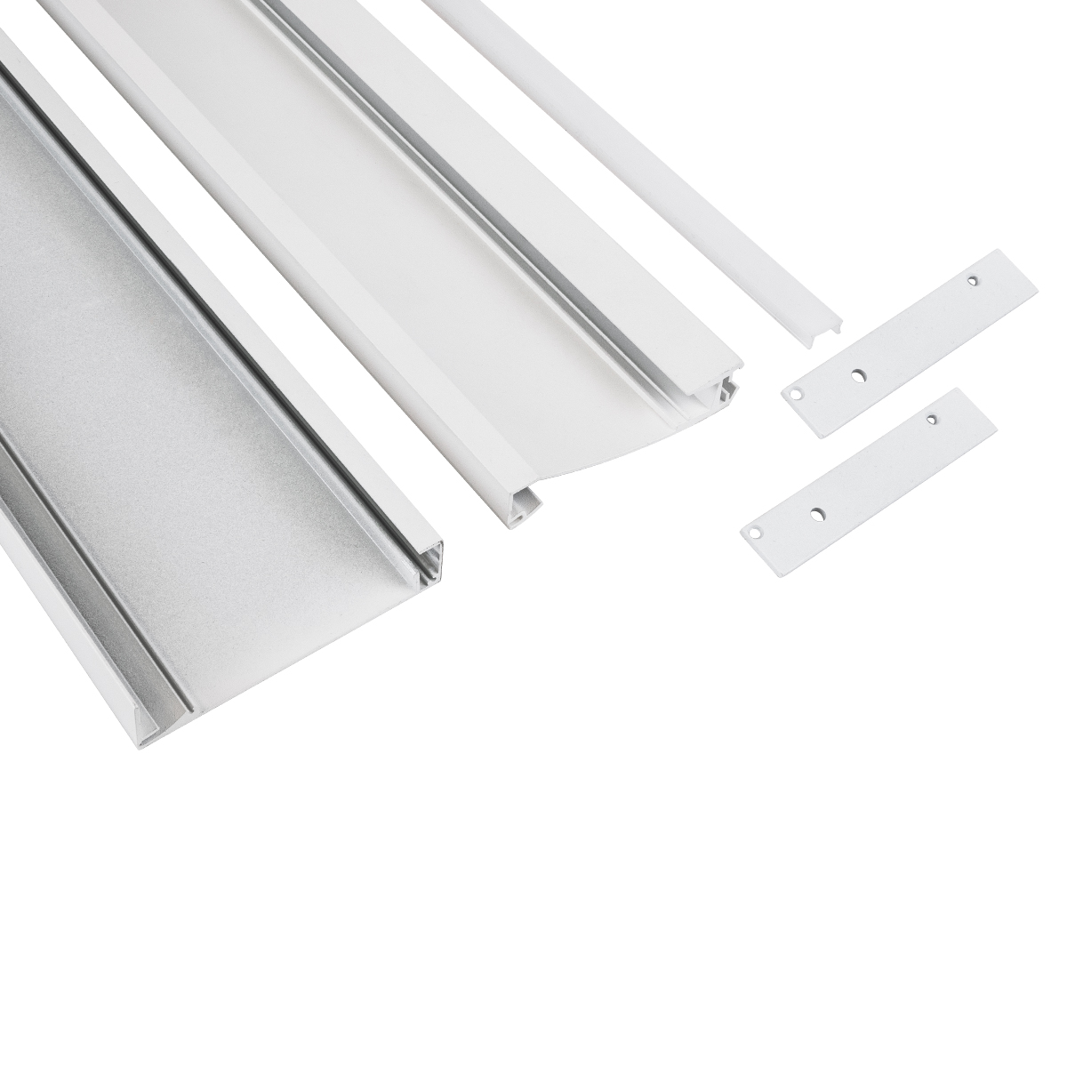 LEDTM® SKIRTINGBOARD-PROFILE 70851-3M Προφίλ Αλουμινίου - Βάση & Ψύκτρα Ταινίας LED με Λευκό Γαλακτερό Κάλυμμα - Επιφανειακή Χρήση για Περβάζι - Πατητό Κάλυμμα - Λευκό - 3 Μέτρα - Μ300 x Π1.6 x Υ8cm - Image 3