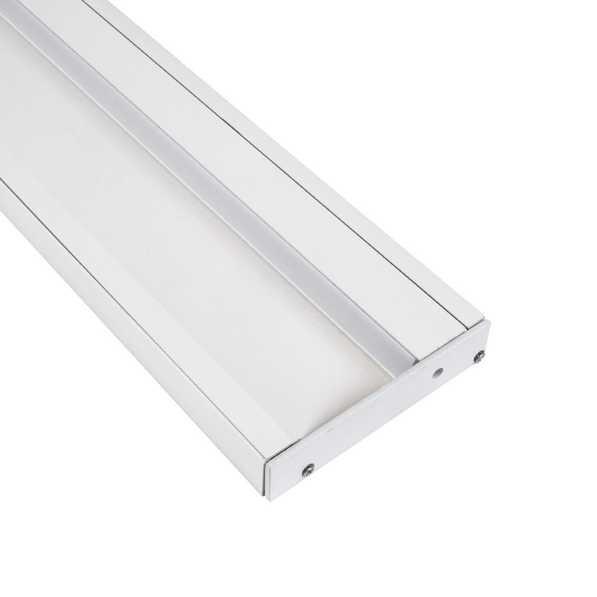LEDTM® SKIRTINGBOARD-PROFILE 70851-3M Προφίλ Αλουμινίου - Βάση & Ψύκτρα Ταινίας LED με Λευκό Γαλακτερό Κάλυμμα - Επιφανειακή Χρήση για Περβάζι - Πατητό Κάλυμμα - Λευκό - 3 Μέτρα - Μ300 x Π1.6 x Υ8cm - Image 4