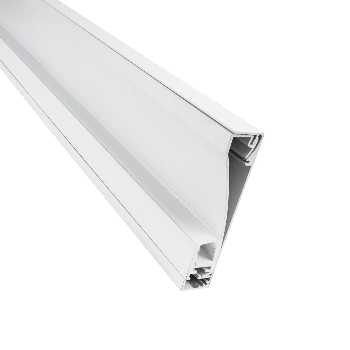 LEDTM® SKIRTINGBOARD-PROFILE 70851-3M Προφίλ Αλουμινίου - Βάση & Ψύκτρα Ταινίας LED με Λευκό Γαλακτερό Κάλυμμα - Επιφανειακή Χρήση για Περβάζι - Πατητό Κάλυμμα - Λευκό - 3 Μέτρα - Μ300 x Π1.6 x Υ8cm - Image 6
