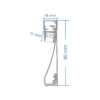 LEDTM® SKIRTINGBOARD-PROFILE 70852-3M Προφίλ Αλουμινίου - Βάση & Ψύκτρα Ταινίας LED με Λευκό Γαλακτερό Κάλυμμα - Επιφανειακή Χρήση για Περβάζι - Πατητό Κάλυμμα - Μαύρο - 3 Μέτρα - Μ300 x Π1.6 x Υ8cm - Image 15