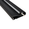 LEDTM® SKIRTINGBOARD-PROFILE 70852-3M Προφίλ Αλουμινίου - Βάση & Ψύκτρα Ταινίας LED με Λευκό Γαλακτερό Κάλυμμα - Επιφανειακή Χρήση για Περβάζι - Πατητό Κάλυμμα - Μαύρο - 3 Μέτρα - Μ300 x Π1.6 x Υ8cm - Image 2