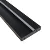 LEDTM® SKIRTINGBOARD-PROFILE 70852-3M Προφίλ Αλουμινίου - Βάση & Ψύκτρα Ταινίας LED με Λευκό Γαλακτερό Κάλυμμα - Επιφανειακή Χρήση για Περβάζι - Πατητό Κάλυμμα - Μαύρο - 3 Μέτρα - Μ300 x Π1.6 x Υ8cm - Image 4