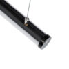 LEDTM® SURFACEPENDANT-PROFILE 70854-3M Προφίλ Αλουμινίου - Βάση & Ψύκτρα Ταινίας LED με Λευκό Γαλακτερό Κάλυμμα - Επιφανειακή & Κρεμαστή Χρήση - Πατητό Κάλυμμα - Μαύρο - 3 Μέτρα - Μ300 x Φ3cm - Image 6