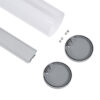 LEDTM® ALP-ROUND TUBIT 70855-3M Επιφανειακό & Κρεμαστό Προφίλ Αλουμινίου με Λευκό Γαλακτερό Πατητό Κάλυμμα για Ταινίες LED IP20 - Ασημί & Λευκό - Μ300 x Π6 x Υ6cm - Image 3