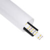 LEDTM® ALP-ROUND TUBIT 70856-3M Επιφανειακό & Κρεμαστό Προφίλ Αλουμινίου με Λευκό Γαλακτερό Πατητό Κάλυμμα για Ταινίες LED IP20 - Μαύρο & Λευκό - Μ300 x Π6 x Υ6cm - Image 2