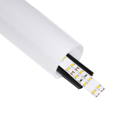 Alternative view of LEDTM® ALP-ROUND TUBIT 70856-3M Επιφανειακό & Κρεμαστό Προφίλ Αλουμινίου με Λευκό Γαλακτερό Πατητό Κάλυμμα για Ταινίες LED IP20 - Μαύρο & Λευκό - Μ300 x Π6 x Υ6cm