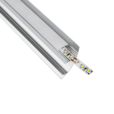 Alternative view of LEDTM® SURFACE-PROFILE 70857-3M Προφίλ Αλουμινίου - Βάση & Ψύκτρα Ταινίας LED με Λευκό Γαλακτερό Κάλυμμα - Επιφανειακή Χρήση Δημιουργίας Κρυφού Φωτισμού - Πατητό Κάλυμμα - Ασημί - 3 Μέτρα - Πακέτο 5 Τεμαχίων - Μ300 x Π1.7 x Υ4.2cm