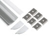 LEDTM® SURFACE-PROFILE 70857-3M Προφίλ Αλουμινίου - Βάση & Ψύκτρα Ταινίας LED με Λευκό Γαλακτερό Κάλυμμα - Επιφανειακή Χρήση Δημιουργίας Κρυφού Φωτισμού - Πατητό Κάλυμμα - Ασημί - 3 Μέτρα - Πακέτο 5 Τεμαχίων - Μ300 x Π1.7 x Υ4.2cm - Image 3