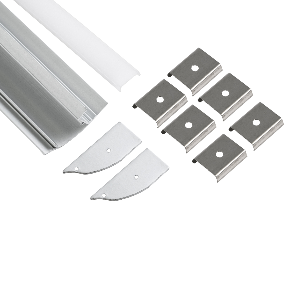 LEDTM® SURFACE-PROFILE 70857-3M Προφίλ Αλουμινίου - Βάση & Ψύκτρα Ταινίας LED με Λευκό Γαλακτερό Κάλυμμα - Επιφανειακή Χρήση Δημιουργίας Κρυφού Φωτισμού - Πατητό Κάλυμμα - Ασημί - 3 Μέτρα - Πακέτο 5 Τεμαχίων - Μ300 x Π1.7 x Υ4.2cm - Image 3