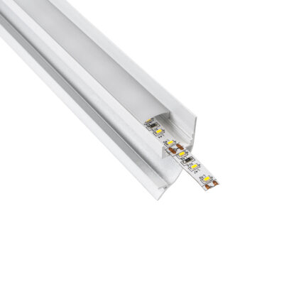 Alternative view of LEDTM® SURFACE-PROFILE 70858-3M Προφίλ Αλουμινίου - Βάση & Ψύκτρα Ταινίας LED με Λευκό Γαλακτερό Κάλυμμα - Επιφανειακή Χρήση Δημιουργίας Κρυφού Φωτισμού - Πατητό Κάλυμμα - Λευκό - 3 Μέτρα - Πακέτο 5 Τεμαχίων - Μ300 x Π1.7 x Υ4.2cm