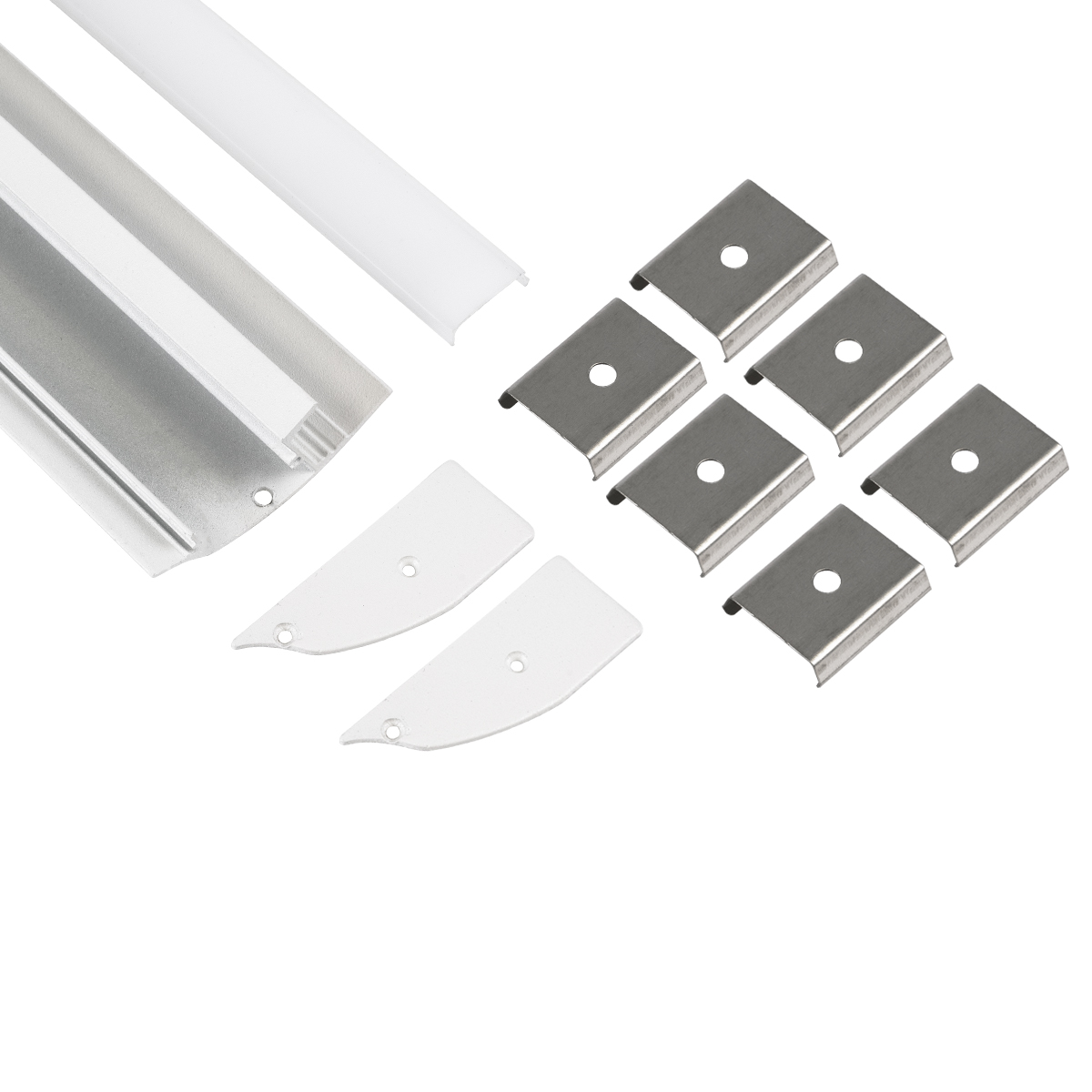 LEDTM® SURFACE-PROFILE 70858-3M Προφίλ Αλουμινίου - Βάση & Ψύκτρα Ταινίας LED με Λευκό Γαλακτερό Κάλυμμα - Επιφανειακή Χρήση Δημιουργίας Κρυφού Φωτισμού - Πατητό Κάλυμμα - Λευκό - 3 Μέτρα - Πακέτο 5 Τεμαχίων - Μ300 x Π1.7 x Υ4.2cm - Image 3
