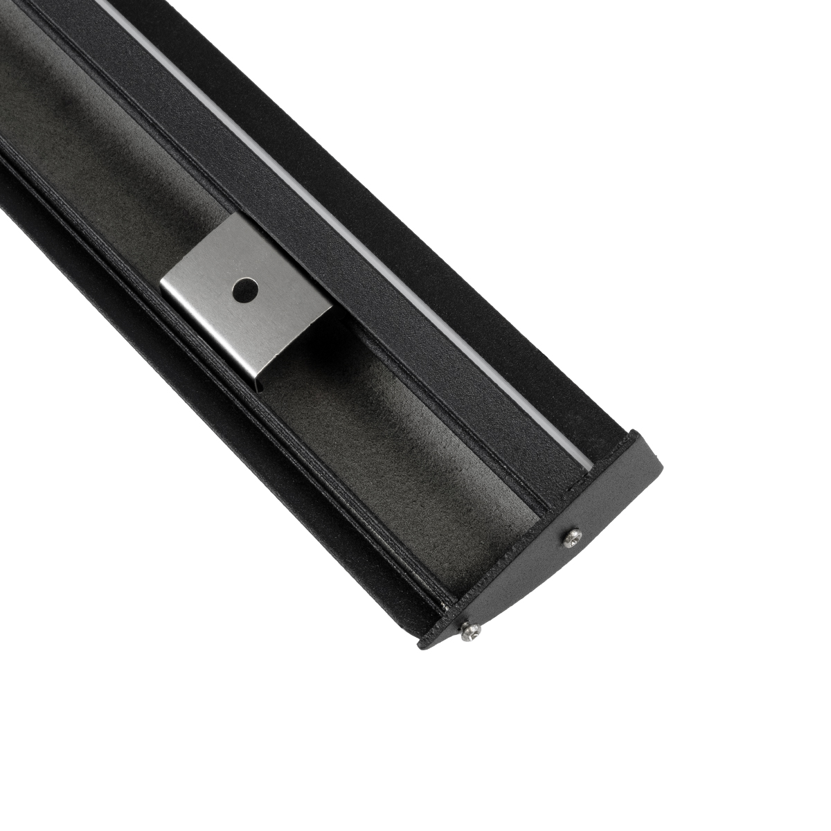 LEDTM® SURFACE-PROFILE 70859-3M Προφίλ Αλουμινίου - Βάση & Ψύκτρα Ταινίας LED με Λευκό Γαλακτερό Κάλυμμα - Επιφανειακή Χρήση Δημιουργίας Κρυφού Φωτισμού - Πατητό Κάλυμμα - Μαύρο - 3 Μέτρα - Πακέτο 5 Τεμαχίων - Μ300 x Π1.7 x Υ4.2cm - Image 4