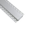 LEDTM® ALP-PLASTERIN GYPSO 70861-3M Χωνευτό Προφίλ Αλουμινίου Ειδικό για Γυψοσανίδα με Λευκό Γαλακτερό Πατητό Κάλυμμα για Ταινίες LED IP20 - Ασημί & Λευκό - Μ300 x Π7.8 x Υ1.4cm - Πακέτο 5 Τεμαχίων - Image 5