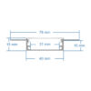 LEDTM® ALP-PLASTERIN GYPSO 70861-3M Χωνευτό Προφίλ Αλουμινίου Ειδικό για Γυψοσανίδα με Λευκό Γαλακτερό Πατητό Κάλυμμα για Ταινίες LED IP20 - Ασημί & Λευκό - Μ300 x Π7.8 x Υ1.4cm - Πακέτο 5 Τεμαχίων - Image 7