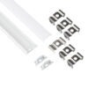 LEDTM® CURVED-PROFILE 70863-3M Προφίλ Αλουμινίου - Βάση & Ψύκτρα Ταινίας LED με Λευκό Γαλακτερό Κάλυμμα - Επιφανειακή Χρήση - Εύκαμπτο με Δυνατότητα Κυρτής Τοποθέτησης - Πατητό Κάλυμμα - Λευκό - 3 Μέτρα - Πακέτο 5 Τεμαχίων - Μ300 x Π1.8 x Υ0.5cm - Image 3