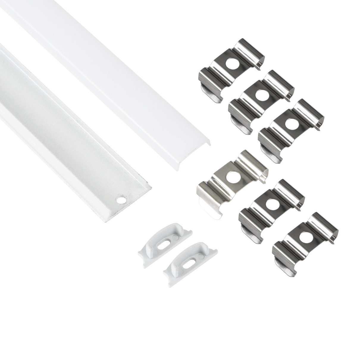 LEDTM® CURVED-PROFILE 70863-3M Προφίλ Αλουμινίου - Βάση & Ψύκτρα Ταινίας LED με Λευκό Γαλακτερό Κάλυμμα - Επιφανειακή Χρήση - Εύκαμπτο με Δυνατότητα Κυρτής Τοποθέτησης - Πατητό Κάλυμμα - Λευκό - 3 Μέτρα - Πακέτο 5 Τεμαχίων - Μ300 x Π1.8 x Υ0.5cm - Image 3