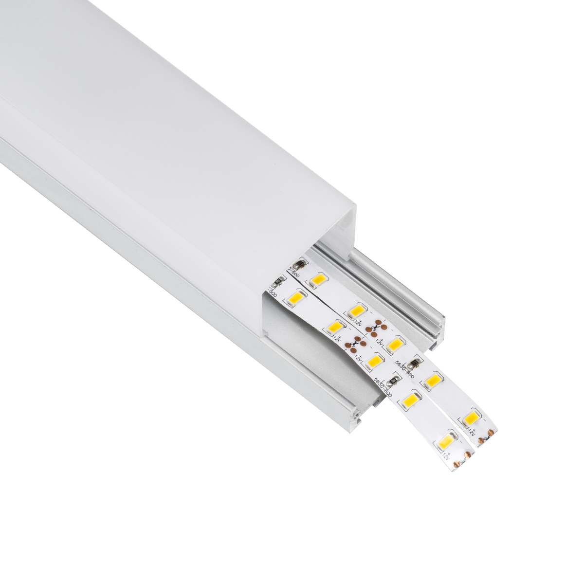 LEDTM® SURFACEPENDANT-PROFILE 70864-3M Προφίλ Αλουμινίου - Βάση & Ψύκτρα Ταινίας LED με Λευκό Γαλακτερό Κάλυμμα - Επιφανειακή & Κρεμαστή Χρήση - Πατητό Κάλυμμα - Ασημί - 3 Μέτρα - Μ300 x Π4.5 x Υ4.2cm - Image 2