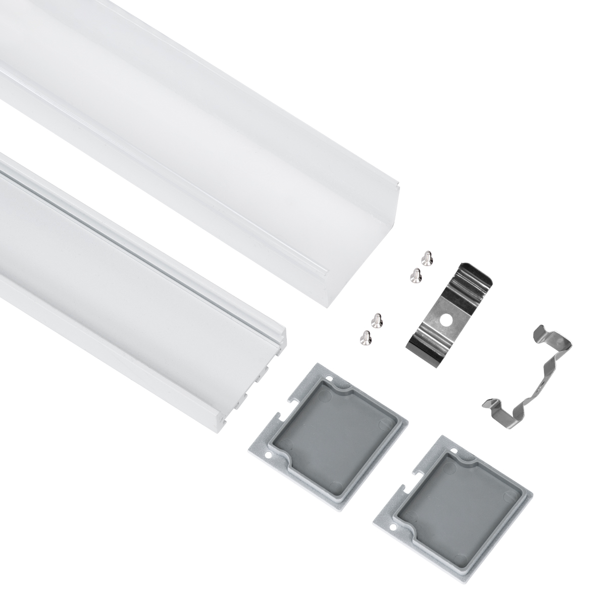 LEDTM® SURFACEPENDANT-PROFILE 70865-3M Προφίλ Αλουμινίου - Βάση & Ψύκτρα Ταινίας LED με Λευκό Γαλακτερό Κάλυμμα - Επιφανειακή & Κρεμαστή Χρήση - Πατητό Κάλυμμα - Λευκό - 3 Μέτρα - Μ300 x Π4.5 x Υ4.2cm - Image 3