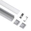 LEDTM® ALP-LINEAR LIGHTLINE 70867- 3M Επιφανειακό Προφίλ Αλουμινίου με Λευκό Γαλακτερό Πατητό Κάλυμμα για Ταινίες LED IP20 - Ασημί & Λευκό - Πακέτο 5 Τεμαχίων - Μ300 x Π2.3 x Υ2cm - Image 3