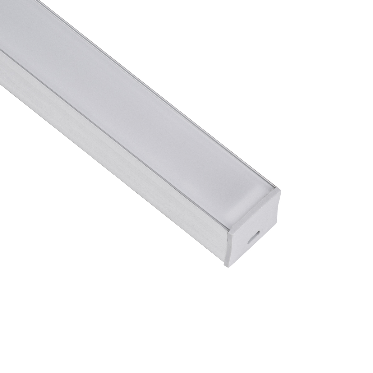 LEDTM® ALP-LINEAR LIGHTLINE 70867- 3M Επιφανειακό Προφίλ Αλουμινίου με Λευκό Γαλακτερό Πατητό Κάλυμμα για Ταινίες LED IP20 - Ασημί & Λευκό - Πακέτο 5 Τεμαχίων - Μ300 x Π2.3 x Υ2cm - Image 4