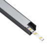 LEDTM® ALP-LINEAR LIGHTLINE 70869-3M Επιφανειακό Προφίλ Αλουμινίου με Λευκό Γαλακτερό Πατητό Κάλυμμα για Ταινίες LED IP20 - Μαύρο & Λευκό - Μ300 x Π2.3 x Υ2cm - Πακέτο 5 Τεμαχίων - Image 2