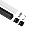LEDTM® ALP-LINEAR LIGHTLINE 70869-3M Επιφανειακό Προφίλ Αλουμινίου με Λευκό Γαλακτερό Πατητό Κάλυμμα για Ταινίες LED IP20 - Μαύρο & Λευκό - Μ300 x Π2.3 x Υ2cm - Πακέτο 5 Τεμαχίων - Image 3