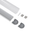 LEDTM® SURFACEPENDANT-PROFILE 70870-1M Προφίλ Αλουμινίου - Βάση & Ψύκτρα Ταινίας LED με Λευκό Γαλακτερό Κάλυμμα - Επιφανειακή & Κρεμαστή Χρήση - Πατητό Κάλυμμα - Ασημί - 1 Μέτρα - Μ100 x Π4.5 x Υ4.2cm - Image 3