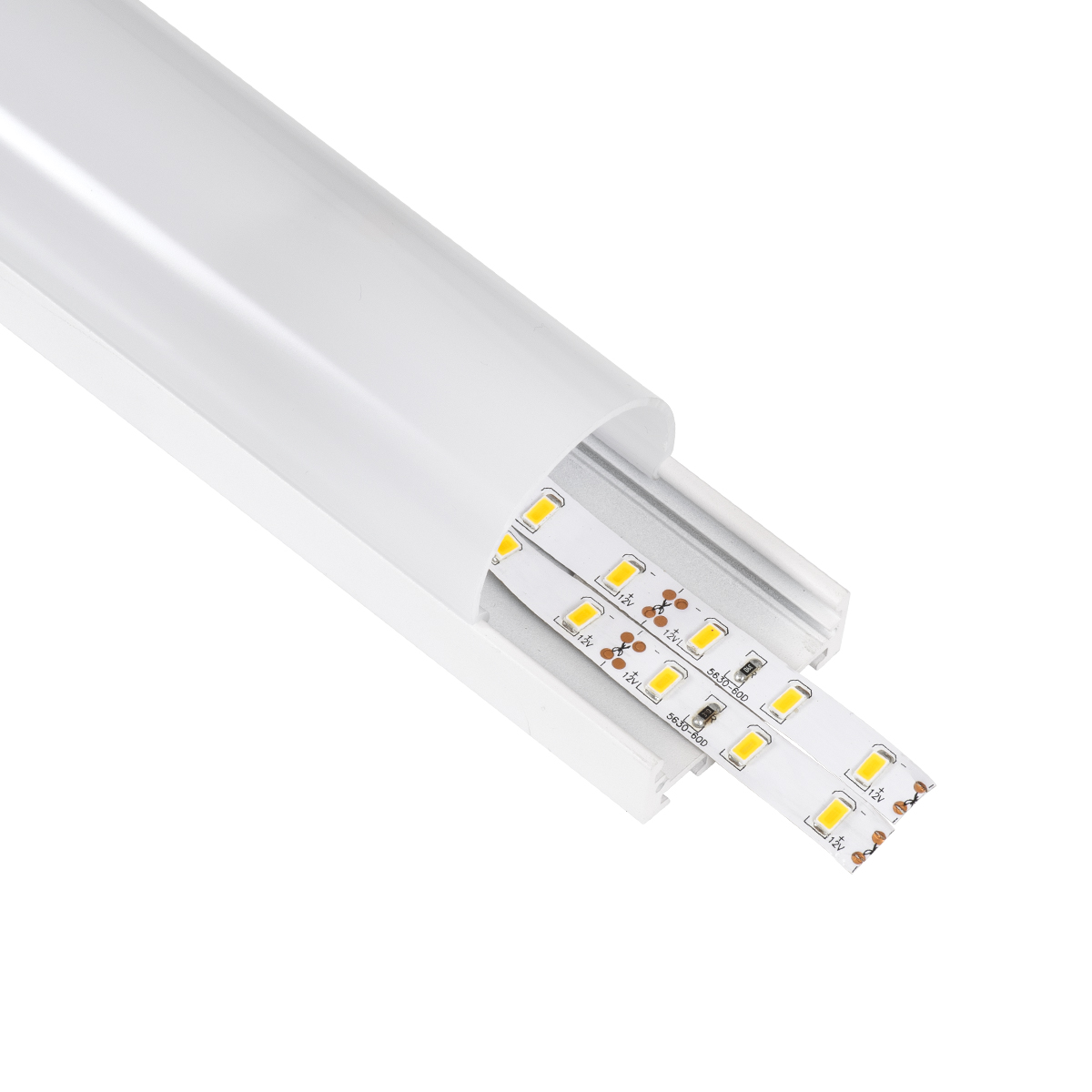 LEDTM® SURFACEPENDANT-PROFILE 70871-1M Προφίλ Αλουμινίου - Βάση & Ψύκτρα Ταινίας LED με Λευκό Γαλακτερό Κάλυμμα - Επιφανειακή & Κρεμαστή Χρήση - Πατητό Κάλυμμα - Λευκό - 1 Μέτρα - Μ100 x Π4.5 x Υ4.2cm - Image 2