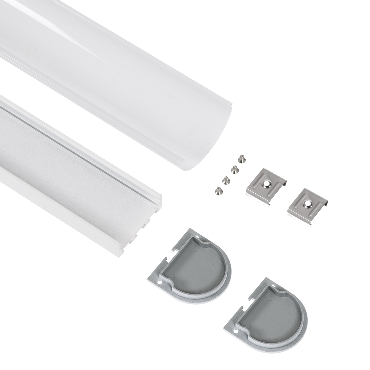 LEDTM® SURFACEPENDANT-PROFILE 70871-1M Προφίλ Αλουμινίου - Βάση & Ψύκτρα Ταινίας LED με Λευκό Γαλακτερό Κάλυμμα - Επιφανειακή & Κρεμαστή Χρήση - Πατητό Κάλυμμα - Λευκό - 1 Μέτρα - Μ100 x Π4.5 x Υ4.2cm - Image 3
