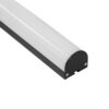 LEDTM® SURFACEPENDANT-PROFILE 70872-3M Προφίλ Αλουμινίου - Βάση & Ψύκτρα Ταινίας LED με Λευκό Γαλακτερό Κάλυμμα - Επιφανειακή & Κρεμαστή Χρήση - Πατητό Κάλυμμα - Μαύρο - 3 Μέτρα - Μ300 x Π4.5 x Υ4.2cm - Image 4