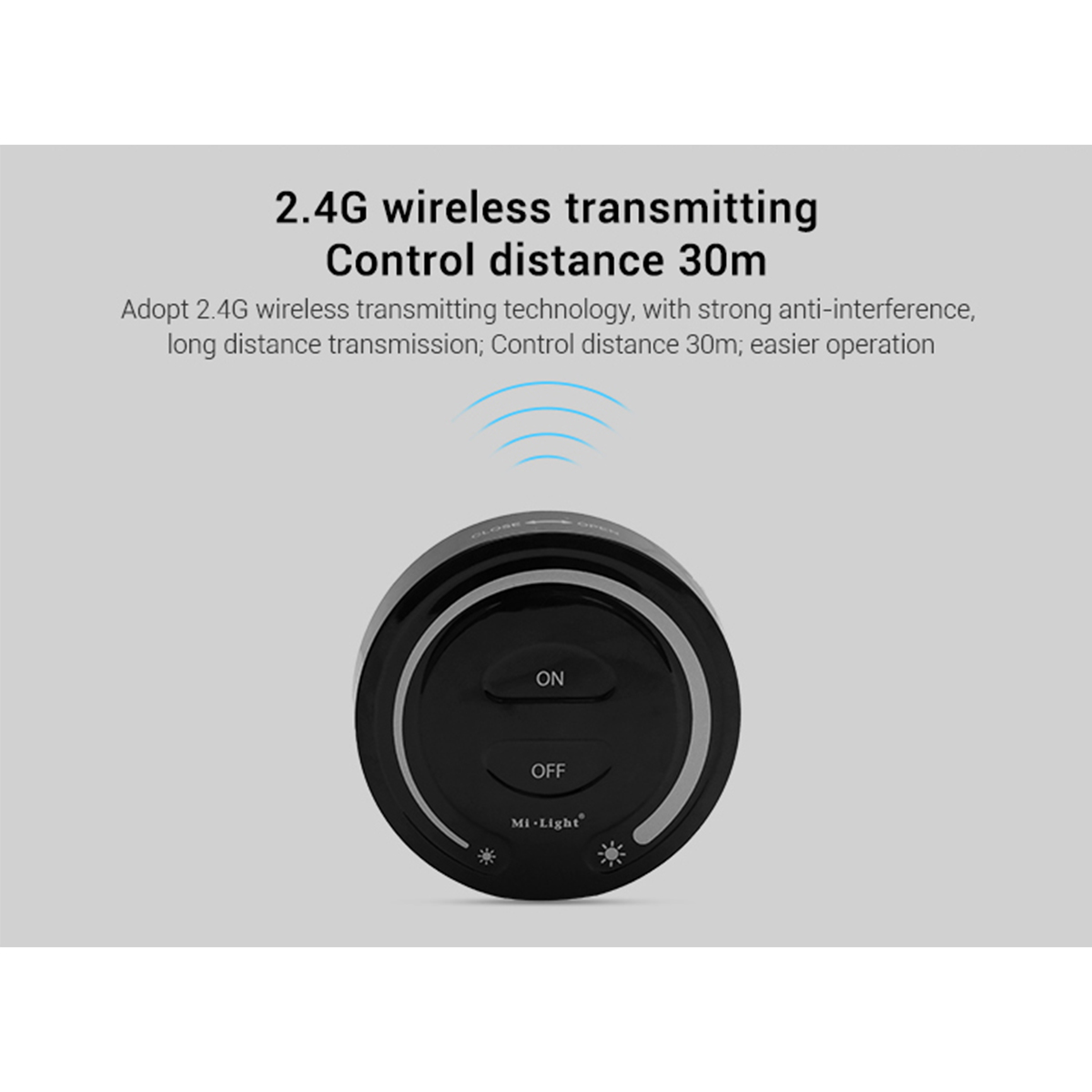 LEDTM® MiBOXER-FUT087-B 71403 Ασύρματο Χειριστήριο Αφής 1 Ζώνης DC 3V(2 x AAA) IP20 - RF 2.4GHz - Μαύρο - Μ8 x Π8 x Υ1.8cm - 3 Χρόνια Εγγύηση - Image 12