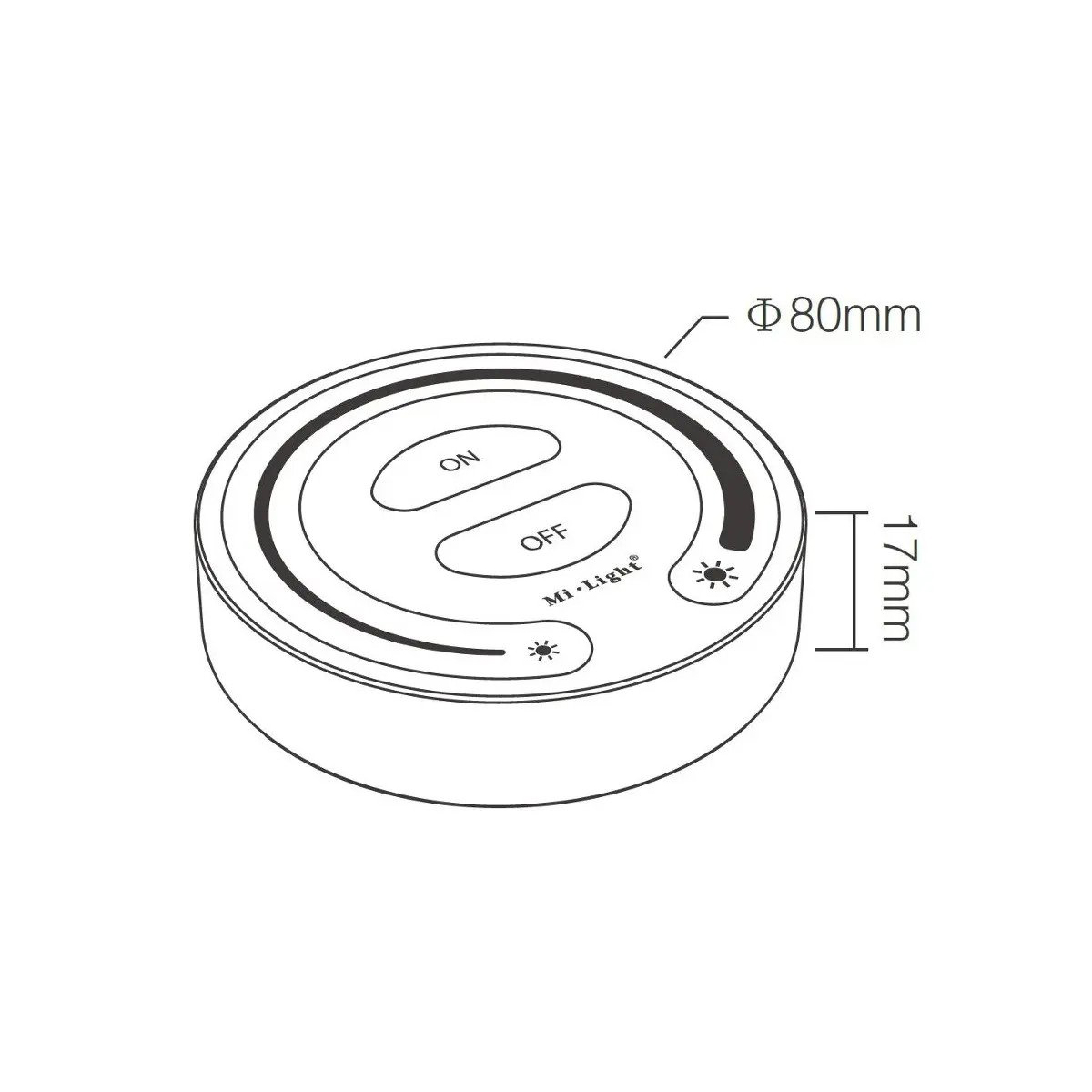 LEDTM® MiBOXER-FUT087-B 71403 Ασύρματο Χειριστήριο Αφής 1 Ζώνης DC 3V(2 x AAA) IP20 - RF 2.4GHz - Μαύρο - Μ8 x Π8 x Υ1.8cm - 3 Χρόνια Εγγύηση - Image 13