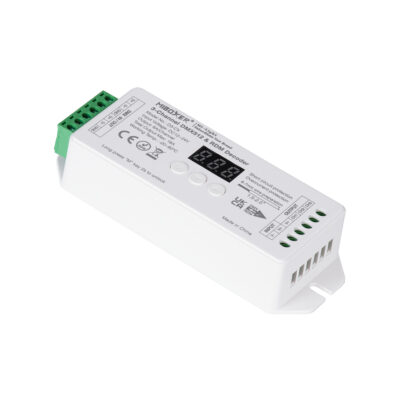 Alternative view of LEDTM® 71425 D3-CX Mi-BOXER DC DMX & RDM Dimmer High Speed Controller / Decoder 3 Καναλιών DC 12-24V 3 x 6A 144W - Max 18A 432W - IP20 Μ13 x Π5 x Υ2.5cm - 5 Years Warranty