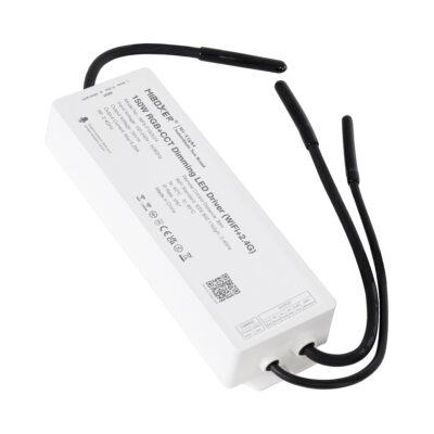 Alternative view of LEDTM® 71440 WP5-P150V24 Mi-BOXER DC Smart Wifi & RF 2.4Ghz & Push Dimming Power Supply Τροφοδοτικό SELV & Controller / Dimmer All in One 5 Καναλιών AC100-240V σε DC 24V 5 x 1.25A 30W - Max 6.25A 150W - Αδιάβροχο IP67 RGBW+WW Μ22.5 x Π7.3 x Υ3.5cm - 5