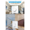 LEDTM® 71443 K1 Mi-BOXER Ασύρματο Επιτοίχιο Χειριστήριο Dimmer RF 2.4Ghz για όλα τα Μονόχρωμα Mi-BOXER Controller DC 3V 1 x CR2032 - IP20 Λευκό Μ8.5 x Π8.5 x Υ2.5cm - 5 Years Warranty - Image 6