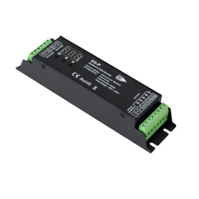 Alternative view of LEDTM® SKYDANCE-D5-P 71445 DC DMX Master Dimmer / Controller / Decoder Υψηλής Ταχύτητας με 5 x 4A 192W Κανάλια DC 12-48V 20.5A 960W Max IP20 - DMX512 & RDM - Μ17.5 x Π4.5 x Υ3.5cm - 5 Χρόνια Εγγύηση
