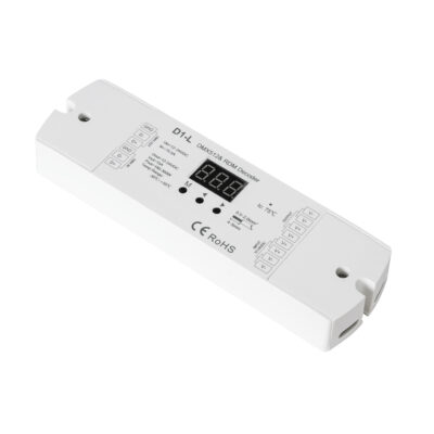 Alternative view of LEDTM® SKYDANCE-D1-L 71446 DC DMX Master Dimmer / Controller / Decoder Υψηλής Ταχύτητας με 1 x 15.5A 360W Κανάλια DC 12-24V 15.5A 360W Max IP20 - DMX512 & RDM - Μ17 x Π5 x Υ2.5cm - 5 Χρόνια Εγγύηση